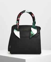 CHARLES & KEITH | スカーフラップド トップハンドルバッグ / Scarf Wrapped Top Handle Bag(ハンドバッグ)