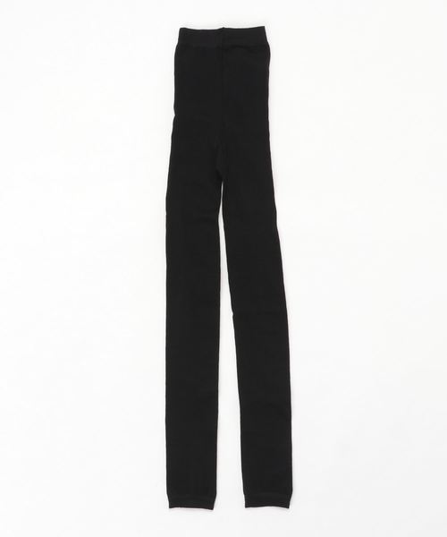 WEGO（ウィゴー）の「WEGO/レイヤードプレーンレギンス10分丈（レギンス/スパッツ・レディース・ライトグレー/ブラック・FREE）」の4枚目の写真