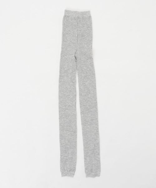 WEGO（ウィゴー）の「WEGO/レイヤードプレーンレギンス10分丈（レギンス/スパッツ・レディース・ライトグレー/ブラック・FREE）」の5枚目の写真