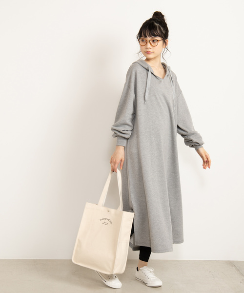 WEGO（ウィゴー）の「WEGO/レイヤードプレーンレギンス10分丈（レギンス/スパッツ・レディース・ライトグレー/ブラック・FREE）」の8枚目の写真