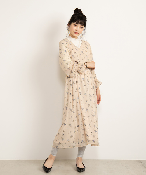 WEGO（ウィゴー）の「WEGO/レイヤードプレーンレギンス10分丈（レギンス/スパッツ・レディース・ライトグレー/ブラック・FREE）」の9枚目の写真