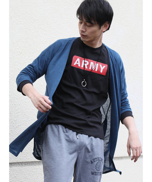 ARCADE（アーケード）の「麻混 5分袖 ビッグシルエット ロングカーディガン Dal Fellow（カーディガン/ボレロ・メンズ・ホワイト/ブラック/ベージュ/ネイビー/カーキ/オレンジ/杢グレー/グリーン/カーキブラウン/モカ/ブルーグレー/ピンク/チャコールグレー・M/L）」の11枚目の写真