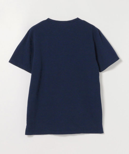 WALLA WALLA SPORT(ワラワラスポーツ)の「WALLA WALLA SPORT / スプリットネック ピケTシャツ <MEN>(Tシャツ/カットソー・メンズ・ホワイト/ネイビー・LARGE/MEDIUM)」の3枚目の写真