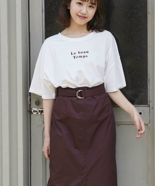 OLIVE des OLIVE（オリーブデオリーブ）の「アソートTシャツPart2（Tシャツ/カットソー・レディース・オフホワイト/ブラウン/ラベンダー/スミクロ/ダークベージュ/ピンク/ダークブラウン・FREE）」の8枚目の写真
