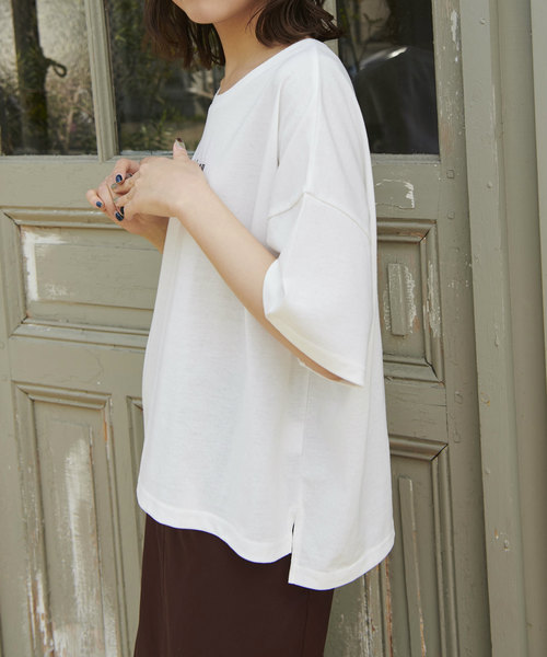 OLIVE des OLIVE（オリーブデオリーブ）の「アソートTシャツPart2（Tシャツ/カットソー・レディース・オフホワイト/ブラウン/ラベンダー/スミクロ/ダークベージュ/ピンク/ダークブラウン・FREE）」の11枚目の写真