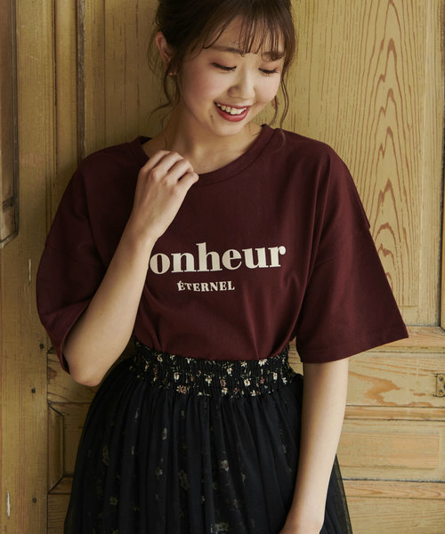 OLIVE des OLIVE（オリーブデオリーブ）の「アソートTシャツPart2（Tシャツ/カットソー・レディース・オフホワイト/ブラウン/ラベンダー/スミクロ/ダークベージュ/ピンク/ダークブラウン・FREE）」の12枚目の写真