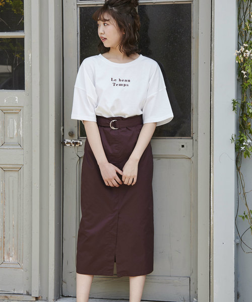 OLIVE des OLIVE（オリーブデオリーブ）の「アソートTシャツPart2（Tシャツ/カットソー・レディース・オフホワイト/ブラウン/ラベンダー/スミクロ/ダークベージュ/ピンク/ダークブラウン・FREE）」の18枚目の写真