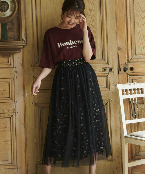 OLIVE des OLIVE（オリーブデオリーブ）の「アソートTシャツPart2（Tシャツ/カットソー・レディース・オフホワイト/ブラウン/ラベンダー/スミクロ/ダークベージュ/ピンク/ダークブラウン・FREE）」の13枚目の写真