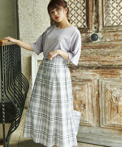 OLIVE des OLIVE（オリーブデオリーブ）の「アソートTシャツPart2（Tシャツ/カットソー・レディース・オフホワイト/ブラウン/ラベンダー/スミクロ/ダークベージュ/ピンク/ダークブラウン・FREE）」の19枚目の写真