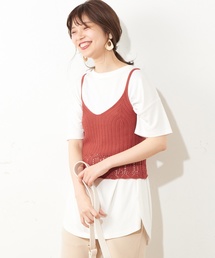 natural couture | ボートネックモダールTシャツ(Tシャツ/カットソー)