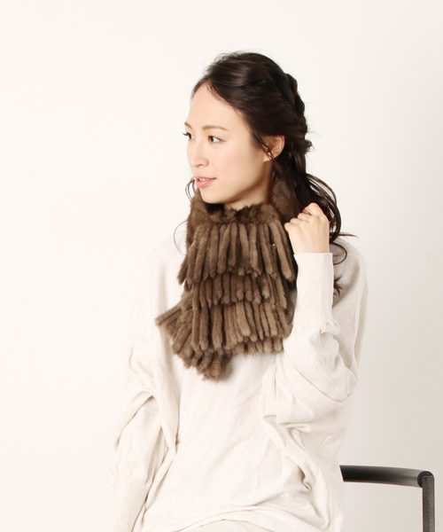 ミンクファーマフラー（マフラー）｜sankyo shokai（サンキョウ