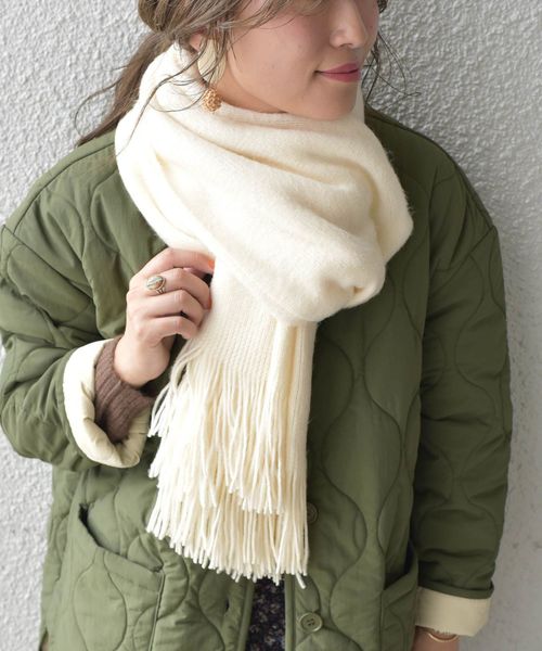 Khaju（カージュ）の「Khaju:ソリッドソフトストール◇（ストール/ショール・レディース・ブラウン/ベージュ/ナチュラル/ミント/ピンク・ONE SIZE）」の3枚目の写真