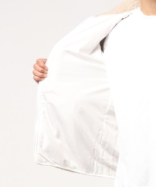 WEGO（ウィゴー）の「WEGO/ボアフリーススタンドブルゾン（ブルゾン・メンズ・パープル/オフホワイト/ライトベージュ/ブラウン・SMALL/MEDIUM/LARGE）」の17枚目の写真