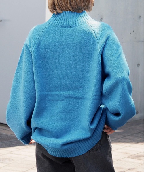 セール】もちもちラグランハイネックニット（ニット/セーター