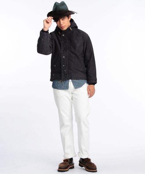 バズリクソンズ × fennica 別注 カナダ軍 デッキ パーカー