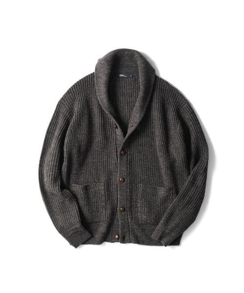 CRAFT STANDARD BOUTIQUE（クラフトスタンダードブティック）の「ショールカラーニットカーディガン●＊（カーディガン/ボレロ・メンズ・グレー系その他2/ネイビー/グレー系その他・L/LL/M）」の18枚目の写真