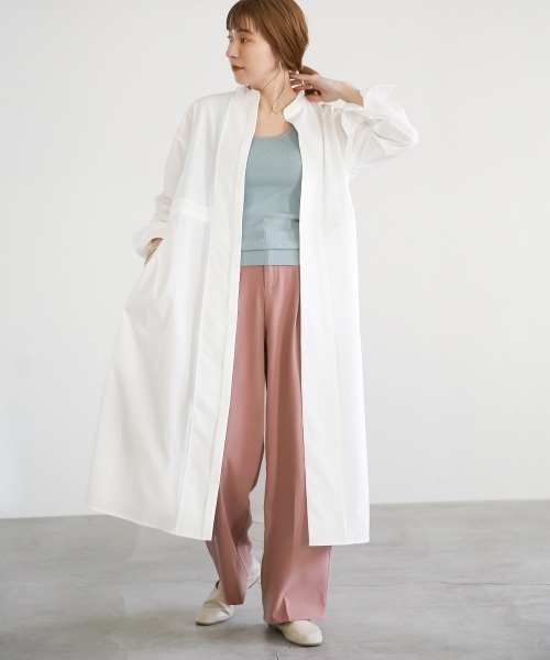 select MOCA（セレクトモカ）の「ラウンドリブタンクトップ（タンクトップ・レディース・レッドパープル/サックスブルー/アイボリー/ネイビー/ブラウン・FREE）」の7枚目の写真