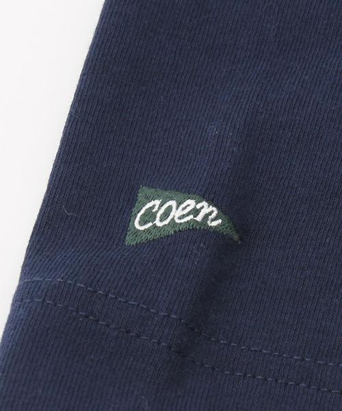 coen(コーエン)の「USAコットンスタンドカラー7分袖Tシャツ(Tシャツ/カットソー・メンズ・ダークグリーン/ネイビー・MEDIUM/SMALL/X-LARGE/LARGE)」の17枚目の写真