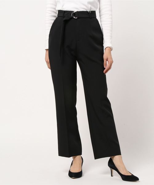 archives（アルシーヴ）の「ストレートフレアパンツ（その他パンツ・レディース・ブラック/ブルー/グリーン系その他/ピンクベージュ・MEDIUM）」の2枚目の写真