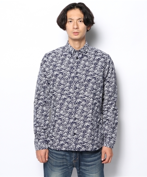 BEAMS LIGHTS Men's（ビームスライツ メンズ）の「CUISSE DE GRENOUILLE / ウェイブモノグラムシャツ（シャツ/ブラウス・メンズ・ネイビー・SMALL/MEDIUM）」の10枚目の写真