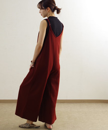 Fizz | 【Fizz/フィズ】　ふくれジャガードキャミサロペット(サロペット/オーバーオール)