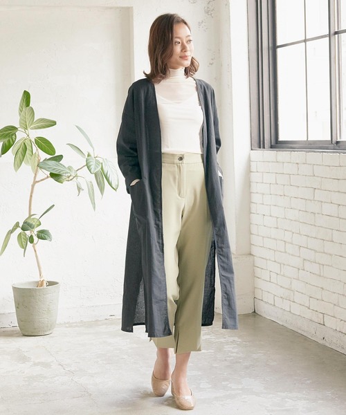 コットンロングノーカラージャケット ノーカラージャケット Kobe Lettuce コウベレタス のファッション通販 Zozotown