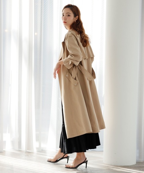 海外 正規品 のトレンチコート ジャケット アウターリヨセルツイルライダーストレンチコート トレンチコート Ladymade レディメイド のファッション トレンチコート