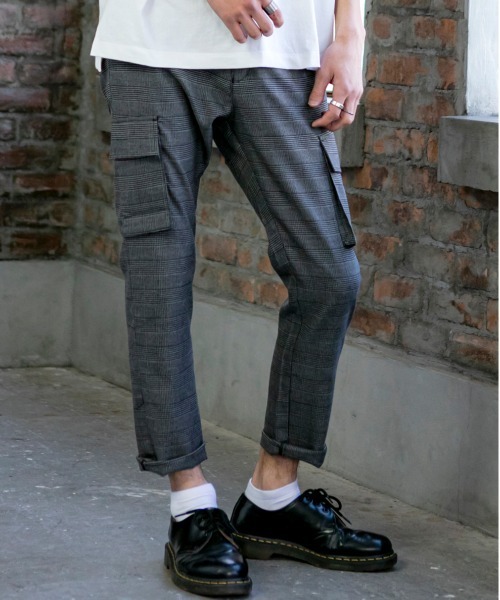 Beno（ビーノ）の「TRストレッチ ／ スリム テーパード カーゴパンツ（カーゴパンツ・メンズ・グレー系その他/グレー系その他2/グレー/ネイビー/ブラック・LL/M/L）」の4枚目の写真