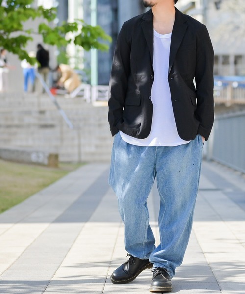JOHN'S CLOSET（ジョンズクローゼット）の「【i】綿麻 ストレッチ テーラードジャケット（テーラードジャケット・メンズ・ベージュ/ブラック/カーキ/ネイビー・MEDIUM/LARGE/X-LARGE）」の10枚目の写真