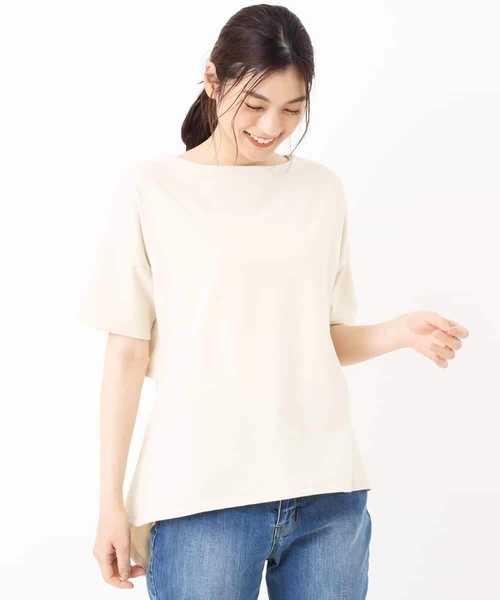 a.v.v（アーヴェヴェ）の「シャツドッキング裏毛プルオーバー（Tシャツ/カットソー・レディース・ベージュ/ミント・40/34/42/38/36）」の9枚目の写真