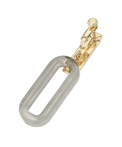 AMERICAN HOLIC（アメリカンホリック）の「オーバルアクリルイヤリング（イヤリング・レディース・ブラウン/グレー/イエロー・FREE）」の8枚目の写真