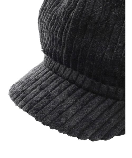 EMODA（エモダ）の「ワイドコーデュロイキャスケット（キャスケット・レディース・ブラック/ベージュ・FREE）」の8枚目の写真