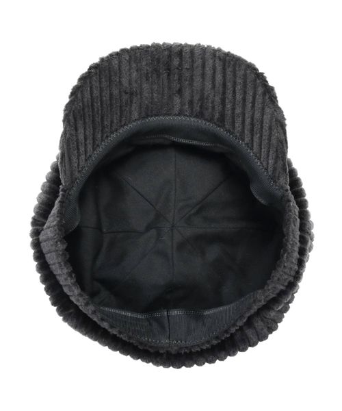 EMODA（エモダ）の「ワイドコーデュロイキャスケット（キャスケット・レディース・ブラック/ベージュ・FREE）」の9枚目の写真