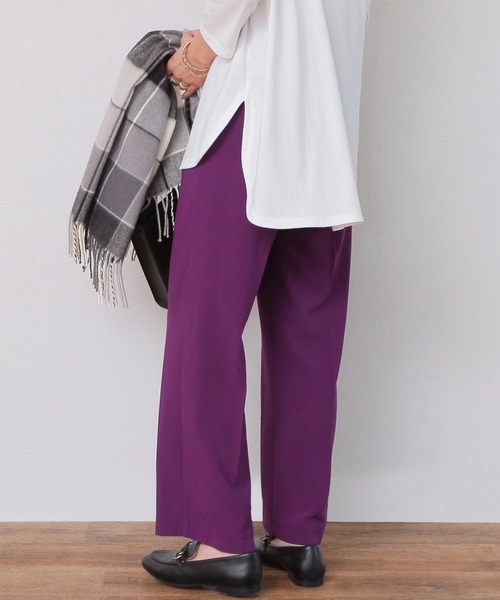reca（レカ）の「カラーパンツ/スラックスパンツ（その他パンツ・レディース・パープル系その他/ブルー系その他/パープル・FREE）」の9枚目の写真