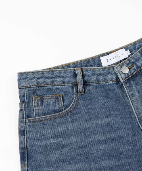 Ressaca（レサーカ）の「ヴィンテージ加工 スリットストレートデニムパンツ（デニムパンツ・メンズ・ライトブルー/インディゴブルー・L/XL/M）」の17枚目の写真