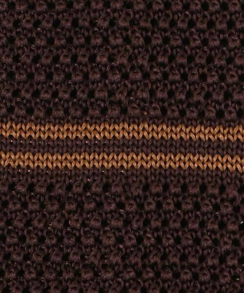 Fiorio（フィオリオ）の「別注 [ フィオリオ ] FIORIO * GLR KNIT 2ライン PT ネクタイ ニットタイ（ネクタイ・メンズ・ダークブラウン/ネイビー・FREE）」の4枚目の写真