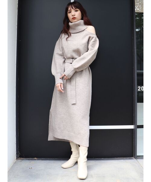 セール Bigタートルニットワンピース ワンピース Murua ムルーア のファッション通販 Zozotown