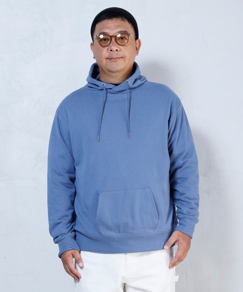 BUCCA 44（ブッカフォーティーフォー）の「【BUCCA 44】手書きテイストロゴプルオーバーパーカー（パーカー・メンズ・ブラック/サックスブルー・MEDIUM/LARGE/X-LARGE/XX-LARGE/XXX-LARGE）」の9枚目の写真