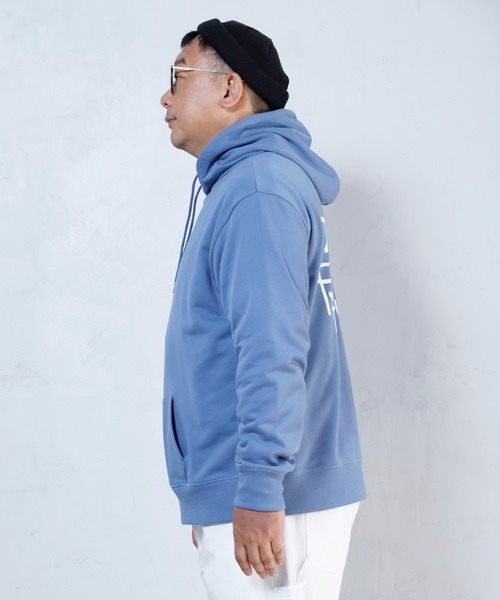 BUCCA 44（ブッカフォーティーフォー）の「【BUCCA 44】手書きテイストロゴプルオーバーパーカー（パーカー・メンズ・ブラック/サックスブルー・MEDIUM/LARGE/X-LARGE/XX-LARGE/XXX-LARGE）」の10枚目の写真