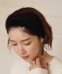 RiNc （リンク）の「【 DICTIONARY / ディクショナリー 】 コーデュロイ ワイド ヘアターバン（ヘアバンド・レディース）」
