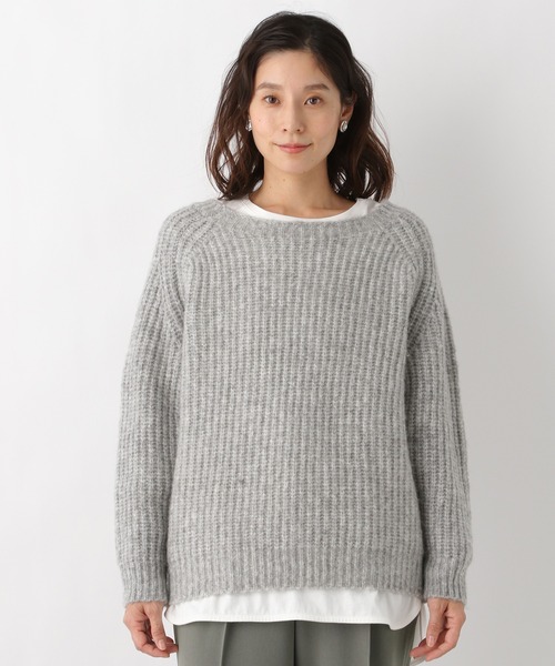 LEPSIM(レプシィム)の「3G*MIXカラーニット 922217(ニット/セーター・レディース・グレー/ブルー/キャメル・FREE)」の7枚目の写真