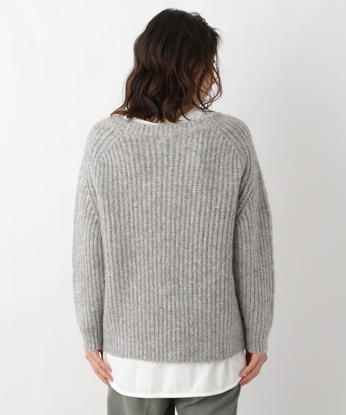 LEPSIM(レプシィム)の「3G*MIXカラーニット 922217(ニット/セーター・レディース・グレー/ブルー/キャメル・FREE)」の9枚目の写真
