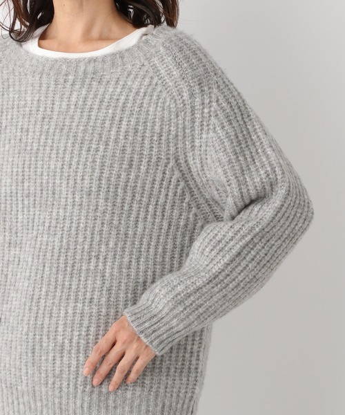 LEPSIM(レプシィム)の「3G*MIXカラーニット 922217(ニット/セーター・レディース・グレー/ブルー/キャメル・FREE)」の11枚目の写真