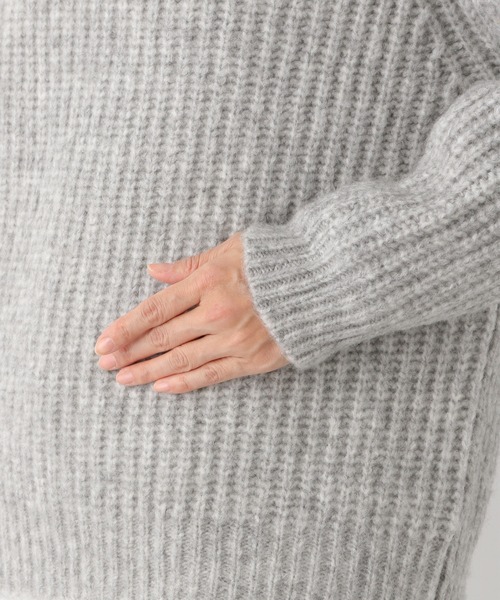 LEPSIM(レプシィム)の「3G*MIXカラーニット 922217(ニット/セーター・レディース・グレー/ブルー/キャメル・FREE)」の12枚目の写真