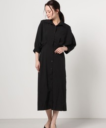 ABITOKYO | ボリューム袖ウエストタックシャツロングワンピース(ワンピース)