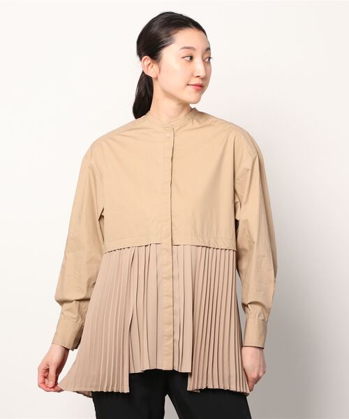 CLANE（クラネ）の「MIX PLEAT LAYER SHIRT（シャツ/ブラウス）」 - WEAR