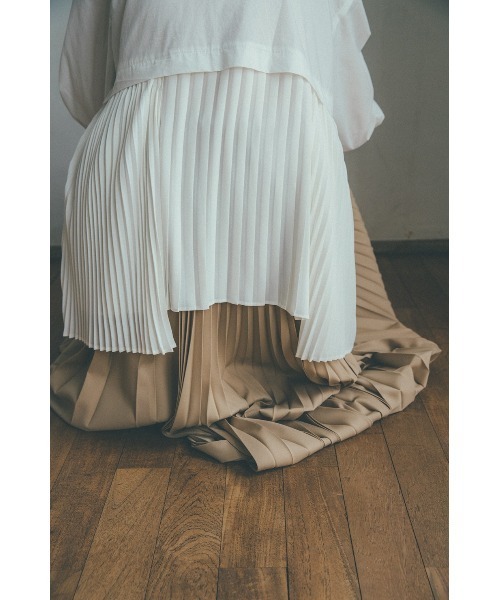 CLANE（クラネ）の「MIX PLEAT LAYER SHIRT（シャツ/ブラウス）」 - WEAR