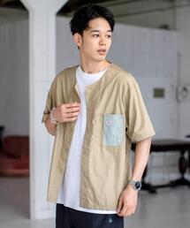 SMITH'S | SMITH’S(スミス)別注ノーカラーショートスリーブシャツ#(シャツ/ブラウス)