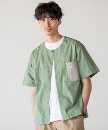 SMITH'S（スミス）の「SMITH’S(スミス)別注ノーカラーショートスリーブシャツ#（シャツ/ブラウス）」