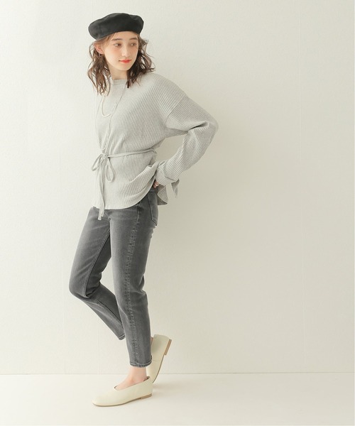 BASERANGE（ベースレンジ）の「【BASERANGE/ベースレンジ】PRE SHAW LONG SLEEVE：カットソー（Tシャツ/カットソー・レディース・ライトグレー・X-SMALL）」の4枚目の写真